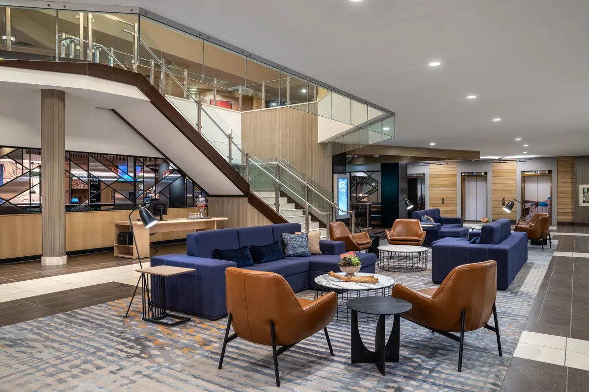 The Lobby of the Delta Hotel Downtown in Saskatoon