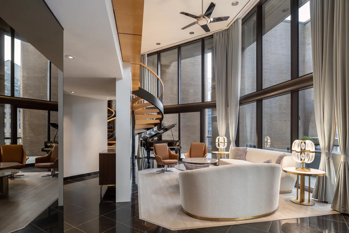 The Penthouse Suite Living Room at the Metropolitan Hotel Vancouver