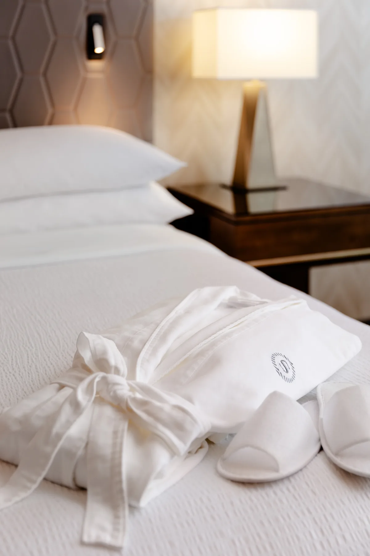 Robe and slippers for guests at the Sheraton Guildford Hotel Vancouver