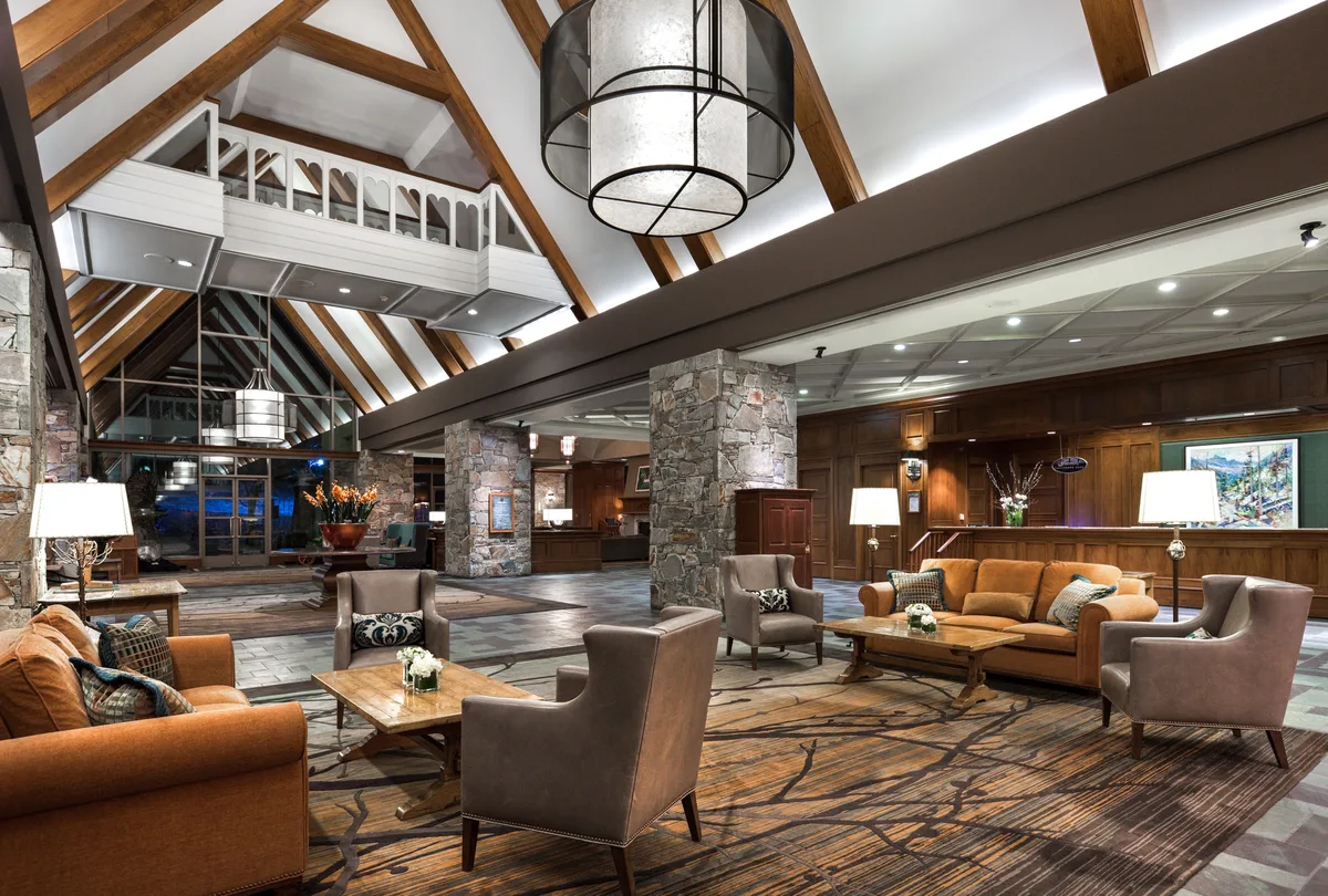 Lobby at the Fairmont Chateau Whistler