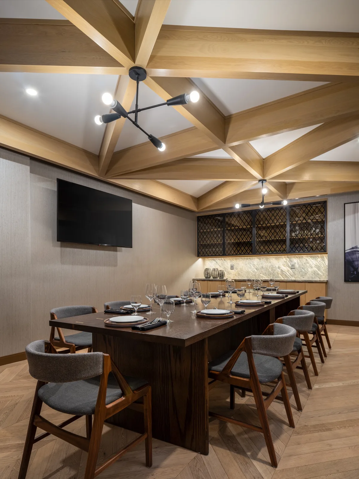 The Aroma private dining room at the Delta Hotel Saskatoon Downtown