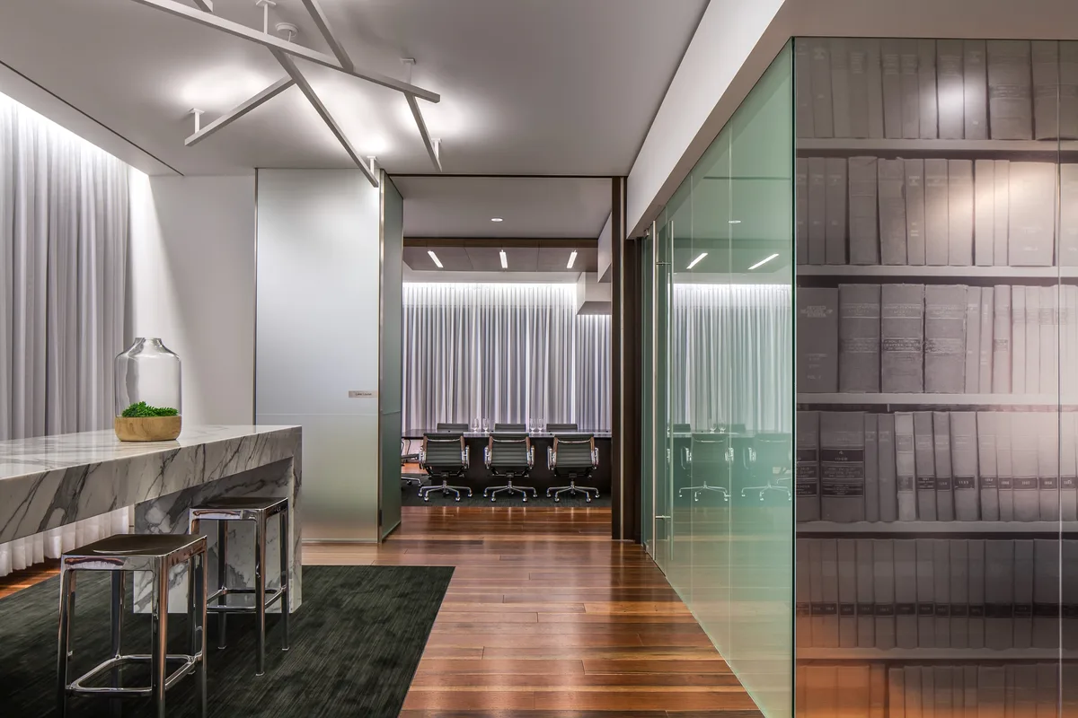 The beautiful design of the Heenan Blaikie Law Office in Calgary by B+H Architects